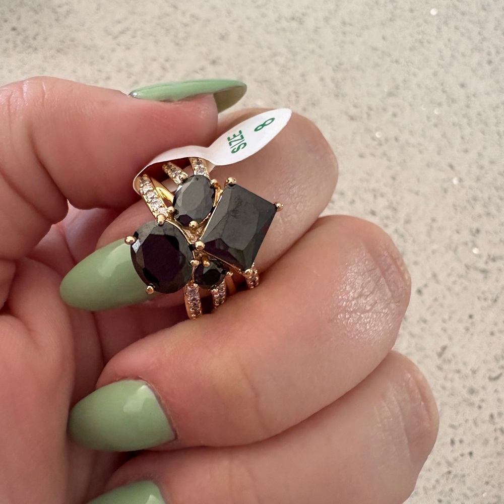 Gorgeous Bomb Party Black Onyx Ring.